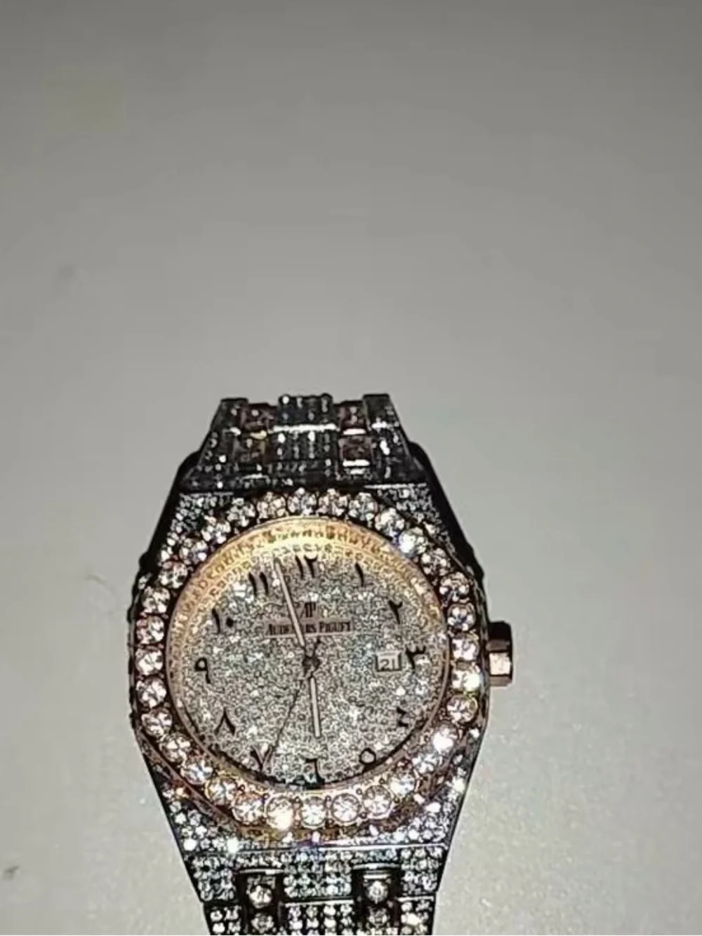 Iced out watch